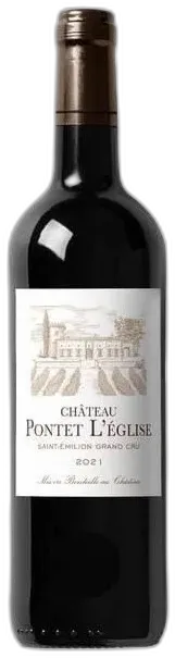illustration du vin Château Pontet l’Eglise 2021 Saint Emilion Grand Cru Vin Rouge de Bordeaux