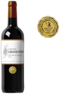 photos du vin Château Grand Fond 2022 Côtes de Bourg Vin Rouge de Bordeaux