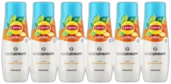 photo du vin Lot de 6 Concentrés Lipton Ice Tea Saveur Peche Zéro Sucres Sodastream 440ml