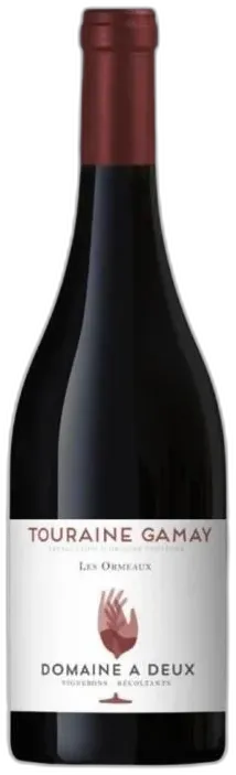 vue du vin Domaine a Deux Touraine Gamay Vin Rouge de Loire