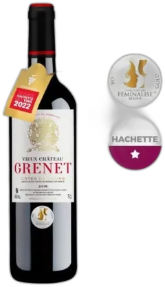 image du vin Vieux Château Grenet 2019 Côtes de Bourg Vin Rouge de Bordeaux