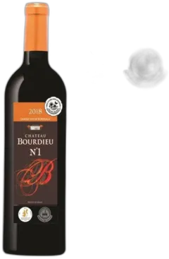 illustration du vin Château Bourdieu n°1 2018 Blaye Côtes de Bordeaux Vin Rouge de Bordeaux