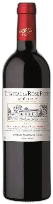 aperçu du vin Château la Rose Picot 2021 Médoc Vin Rouge de Bordeaux