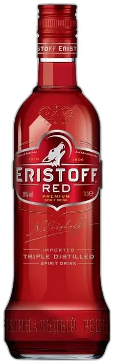 photos du vin Eristoff Red Vodka Ginger