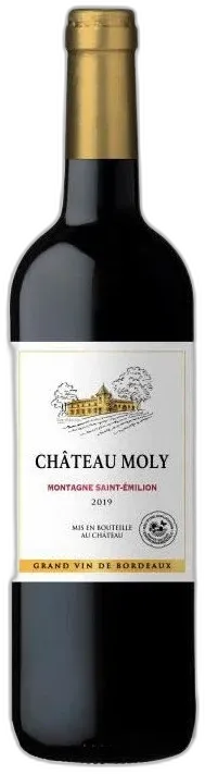 image du vin Château Moly 2019 Montagne Saint-Emilion Vin Rouge de Bordeaux