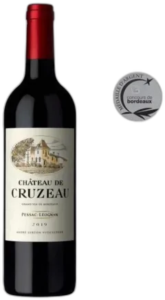 vue du vin Château de Cruzeau 2019 Pessac-Léognan Vin Rouge de Bordeaux