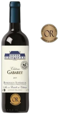 photo du vin Château Gabarey 2019 Bordeaux Supérieur Vin Rouge de Bordeaux