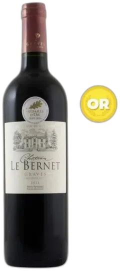illustration du vin Château le Bernet 2014 Graves Vin Rouge de Bordeaux