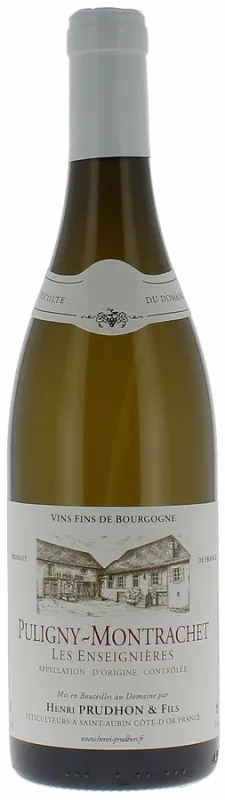 vue du vin Puligny Montrachet Enseignières Prudhon Blanc 2023