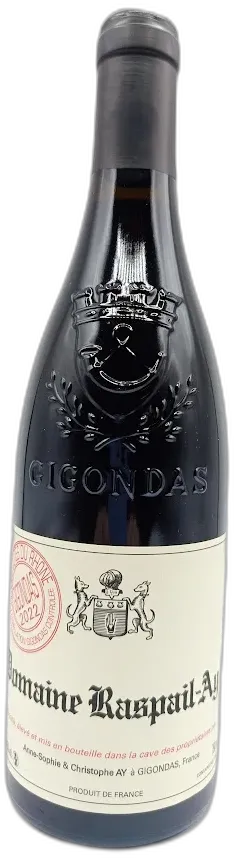 photo du vin Gigondas Domaine Raspail ay 2022
