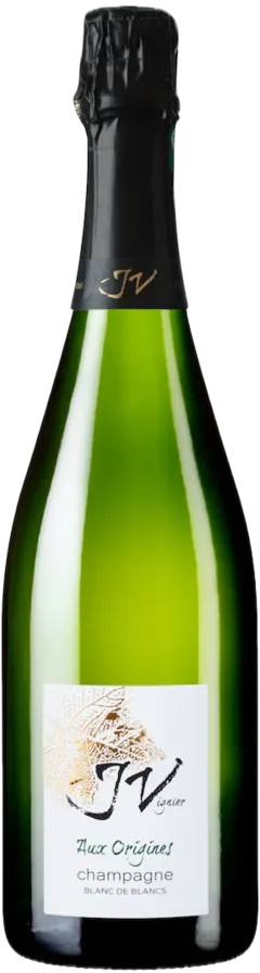 vue du vin Champagne J. Vignier Champagne Extra Brut Aux Origines Blanc de Blancs
