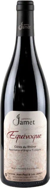 image du vin Domaine Jamet Côtes du Rhône Equivoque 2022