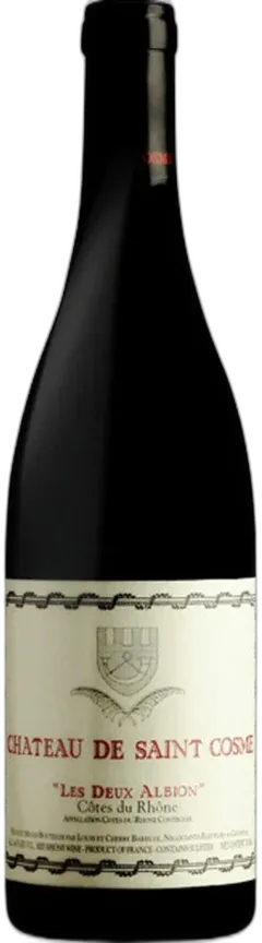 photo du vin Cotes du Rhone les Deux Albion Chateau Saint Cosme