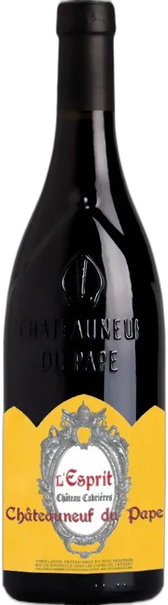 vue du vin Châteauneuf du Pape Aoc l’Esprit Château Cabrières