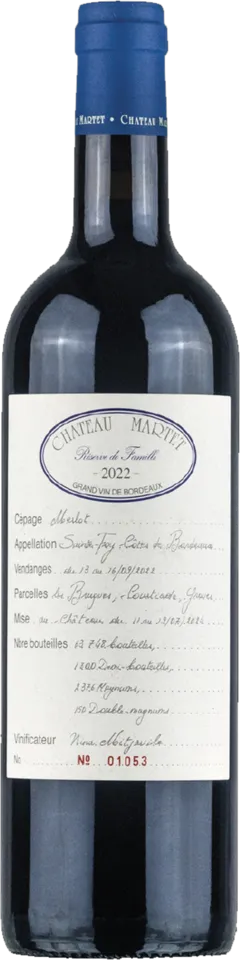photo du vin Château Martet "Réserve de Famille" 2022