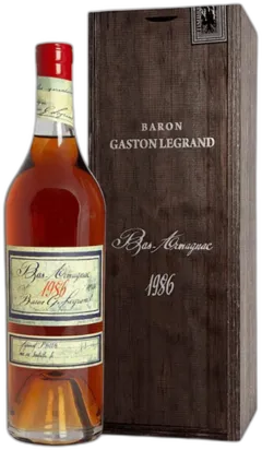 image du vin Baron Gaston Legrand Bas-Armagnac 1986