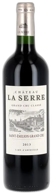image du vin st Emilion Grand Cru Aoc Château la Serre 2013