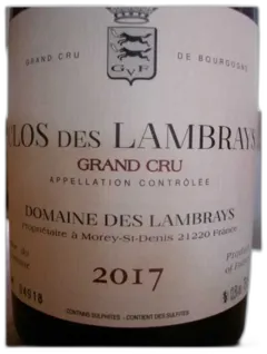 image du vin Clos des Lambrays Grand Crû