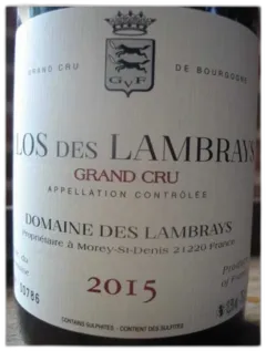 image du vin Clos des Lambrays Grand Crû