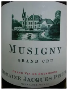 photo du vin Musigny Jacques Prieur