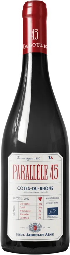photo du vin Côtes du Rhône Parallèle 45 2024 Bio