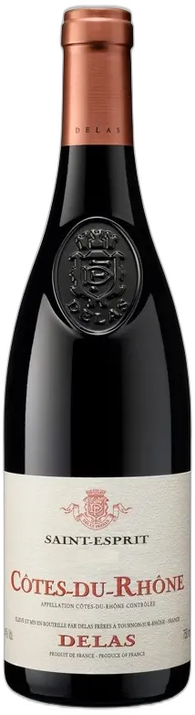 capture du vin Delas Frères Côtes du Rhône Saint Esprit Vin