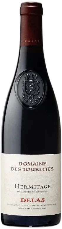 vue du vin Delas Frères Hermitage Domaine des Tourettes Vin Rouge
