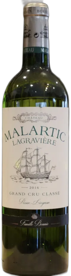 image du vin Graves Gcc Blanc 2016 Chateau Malartic Lagraviere