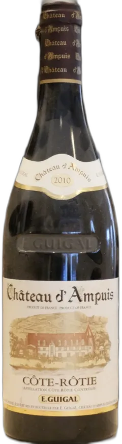 photo du vin Cote Rotie Chateau Ampuis 2010 Guigal