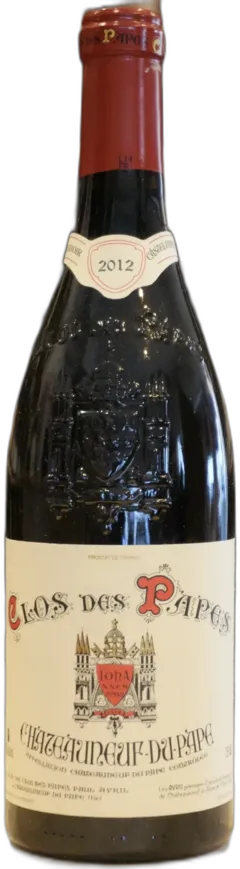 photo du vin Chateauneuf du Pape Rouge 2012 Clos des Papes