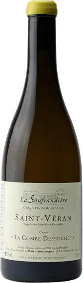aperçu du vin Saint-Véran la Combe Desroches Blanc 2024 Domaine de la Soufrandière