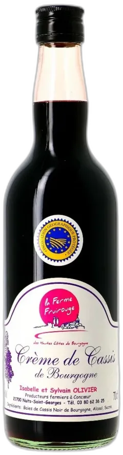 image du vin Crème de Fruits, la Ferme Fruirouge, Cassis