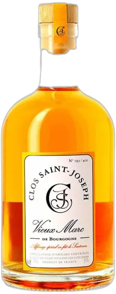 vue du vin Eau-de-Vie de Marc de Bourgogne Clos Saint-Joseph Vieux Marc de Bourgogne, Affinage Spécial en Fût de