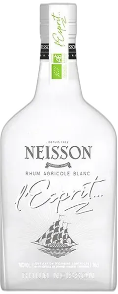 image du vin Rhum Agricole de la Martinique Neisson Rhum Blanc, l’Esprit Bio