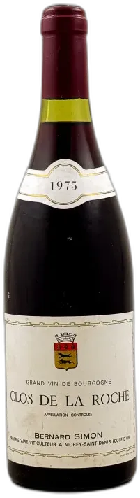 photo du vin Bernard Simon Clos de la Roche 1975