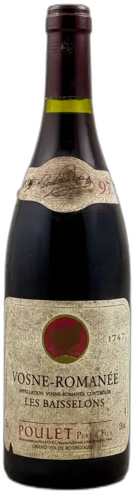 photo du vin Poulet Père & Fils Vosne Romanée "les Baisselons" 1997