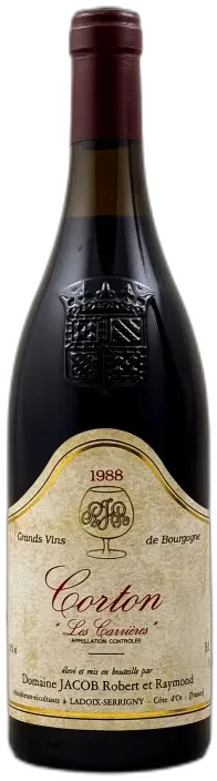 aperçu du vin Domaine Jacob Corton "les Carrières" 1988