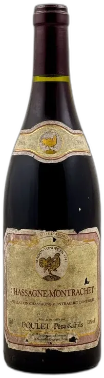 photo du vin Poulet Père & Fils Chassagne Montrachet 2004