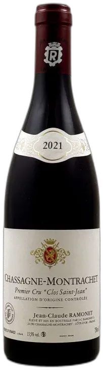 photo du vin Ramonet Chassagne Montrachet 1er Cru "Clos st Jean" Rouge 2021