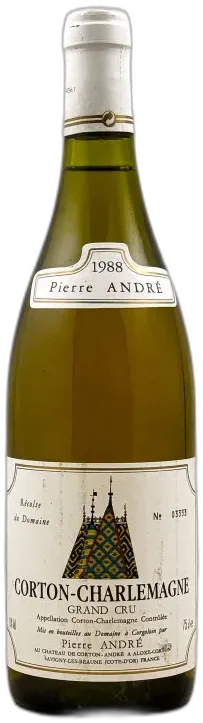 aperçu du vin Pierre André Corton Charlemagne 1988