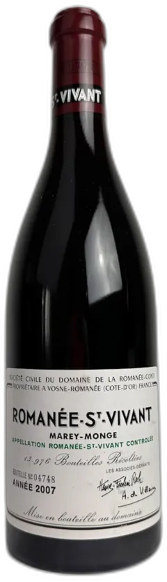 capture du vin Domaine de la Romanée-Conti Romanée-Saint-Vivant Grand Cru 2007