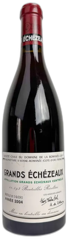 image du vin Domaine de la Romanée-Conti Grands-Echezeaux Grand Cru 2004