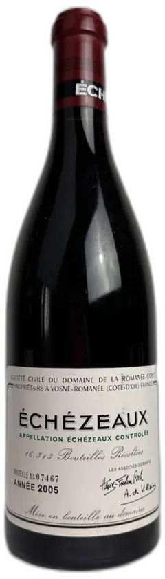 vue du vin Domaine de la Romanée-Conti Echezeaux Grand Cru 2005