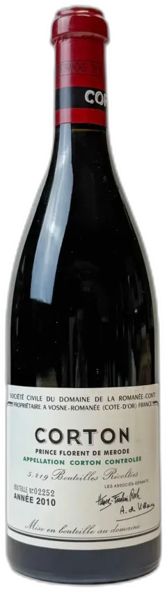 vue du vin Domaine de la Romanée-Conti Corton Grand Cru 2010