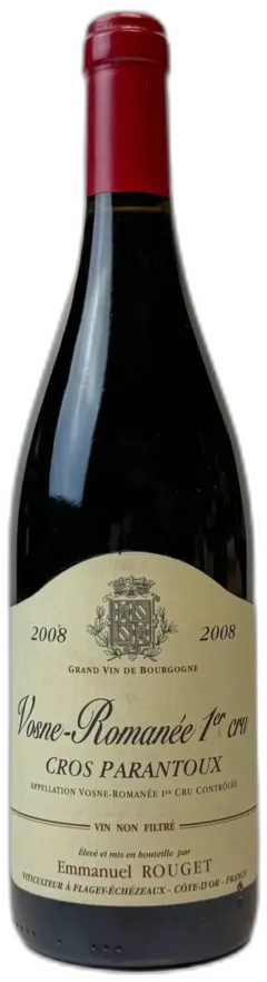 image du vin Emmanuel Rouget Cros Parantoux Vosne-Romanee Premier Cru 2008