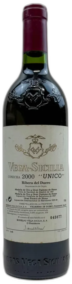 photo du vin Vega Sicilia Unico Gran Reserva Ribera Del Duero 2000