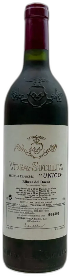 photo du vin nv Vega Sicilia Unico Reserva Especial 91 94 95 2010relise Ribera Del Duero