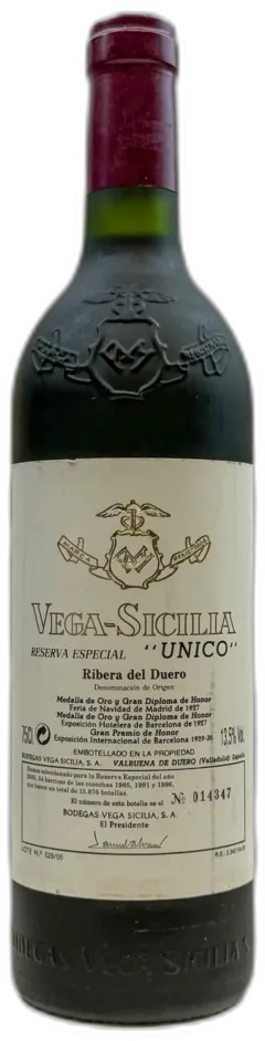 photos du vin nv Vega Sicilia Unico Reserva Especial 85 91 96 2005 Sortie Ribera Del Duero