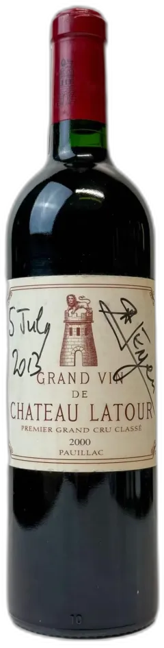 vue du vin Chateau Latour 2000