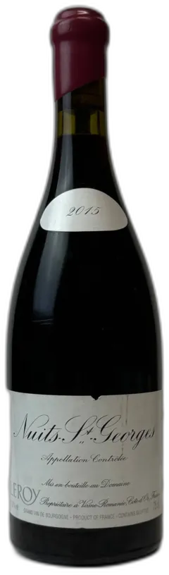 vue du vin Domaine Leroy Nuits-Saint-Georges 2015